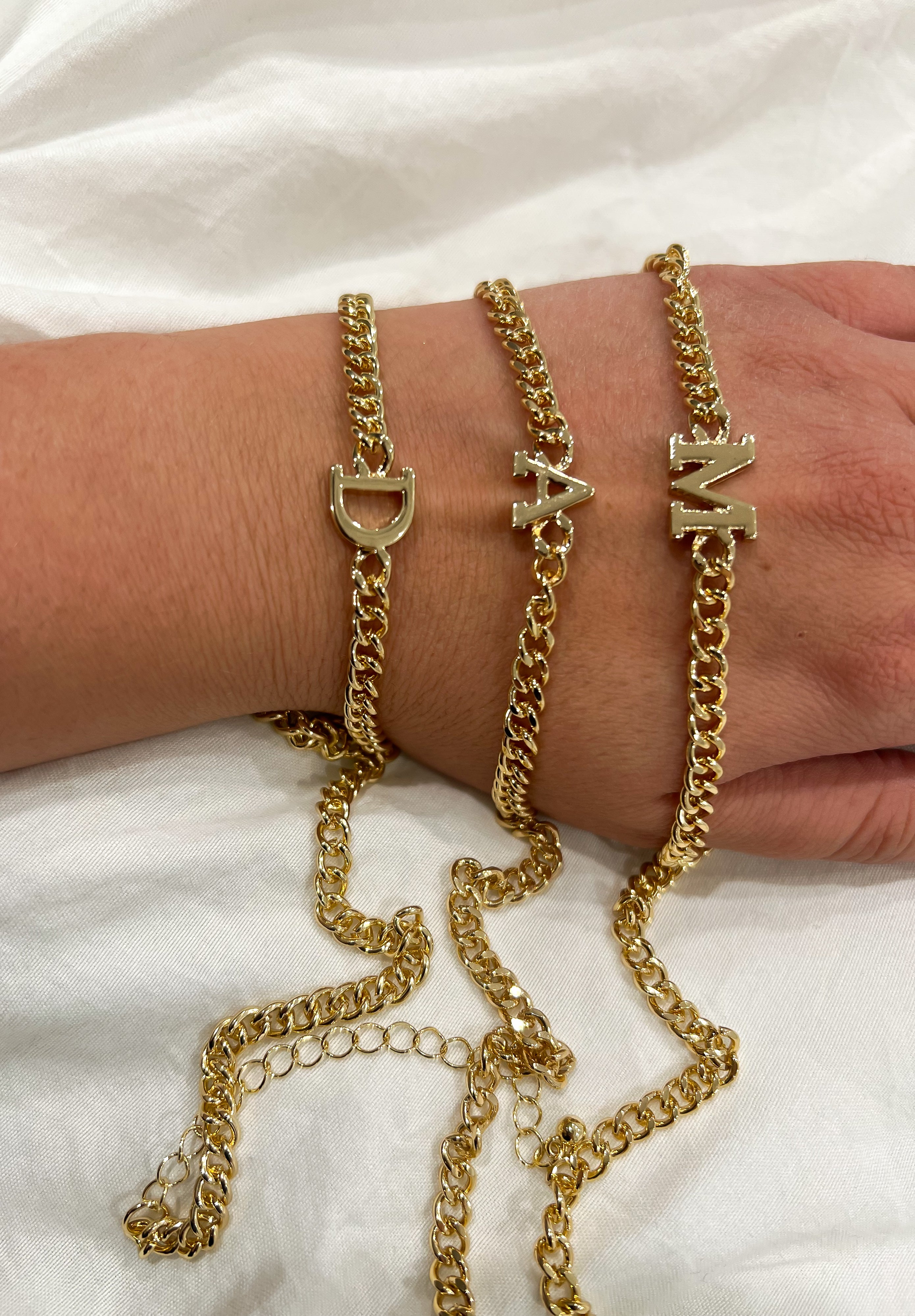 Cuban Link Initial Necklace