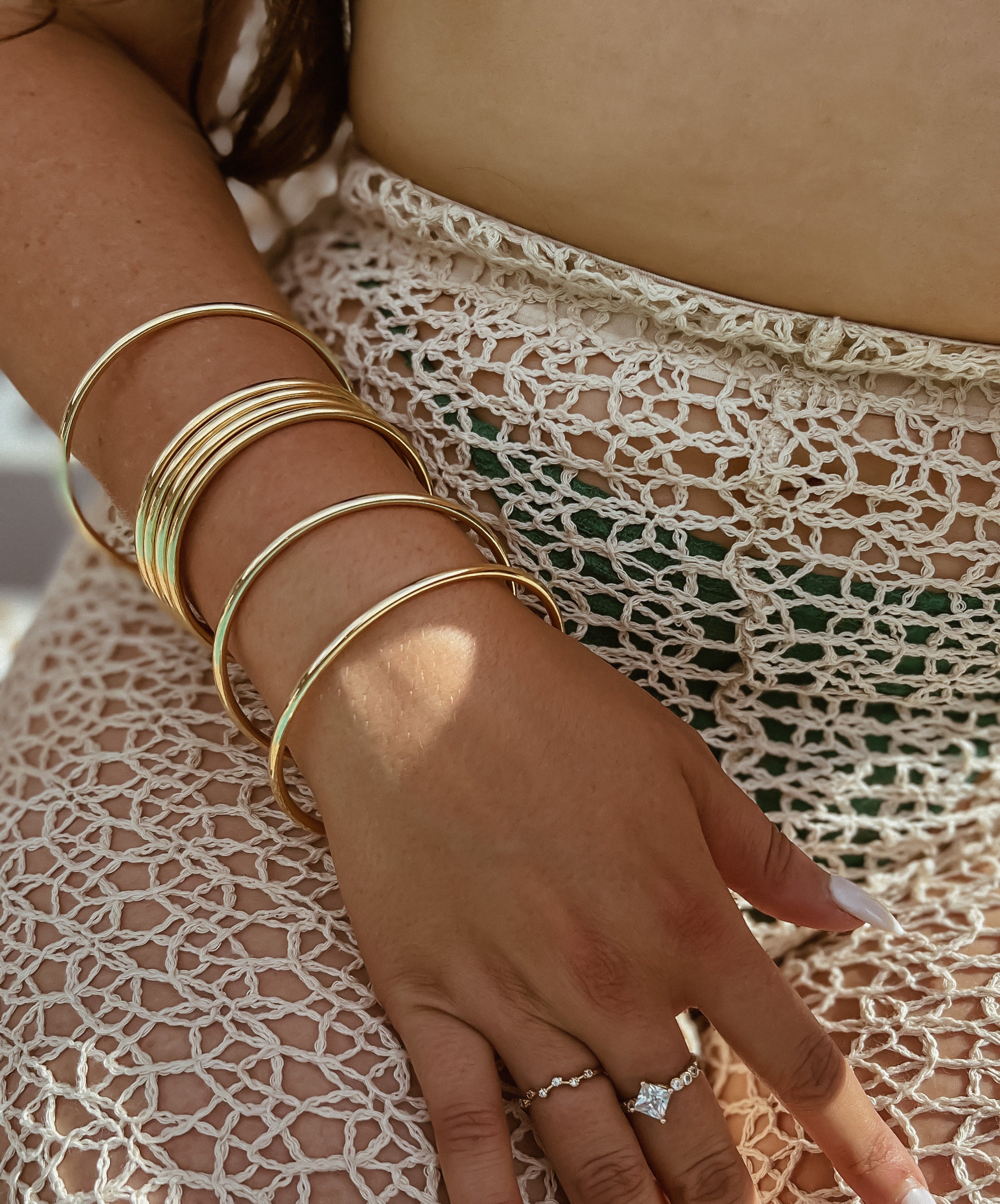 Simple Gold Bangles