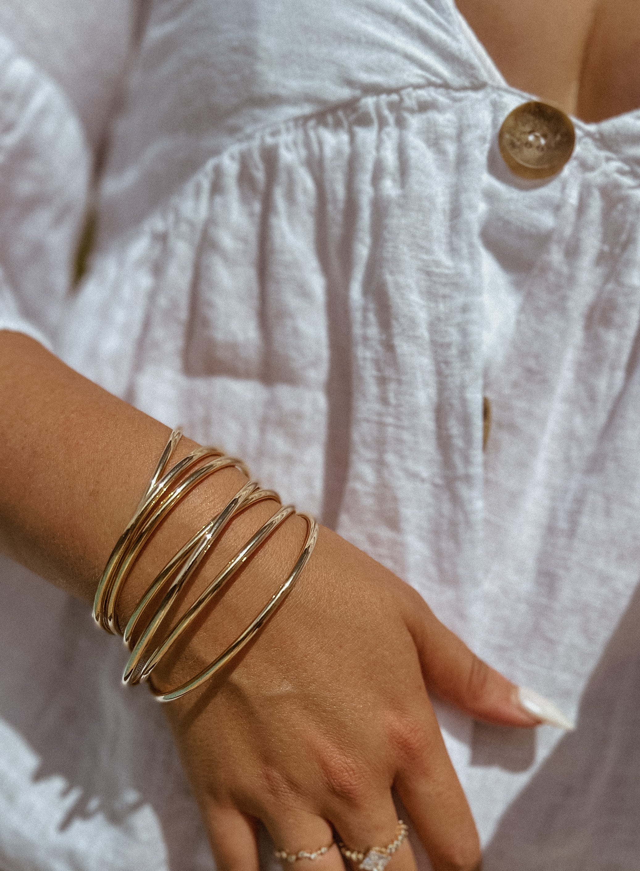 Simple Gold Bangles