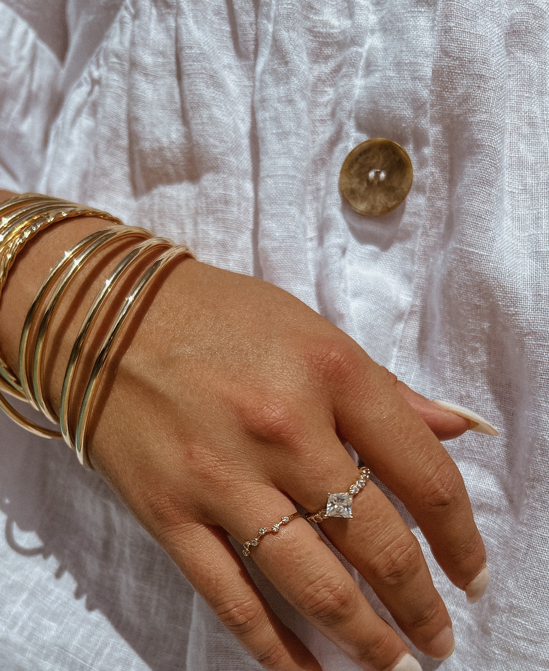 Simple Gold Bangles
