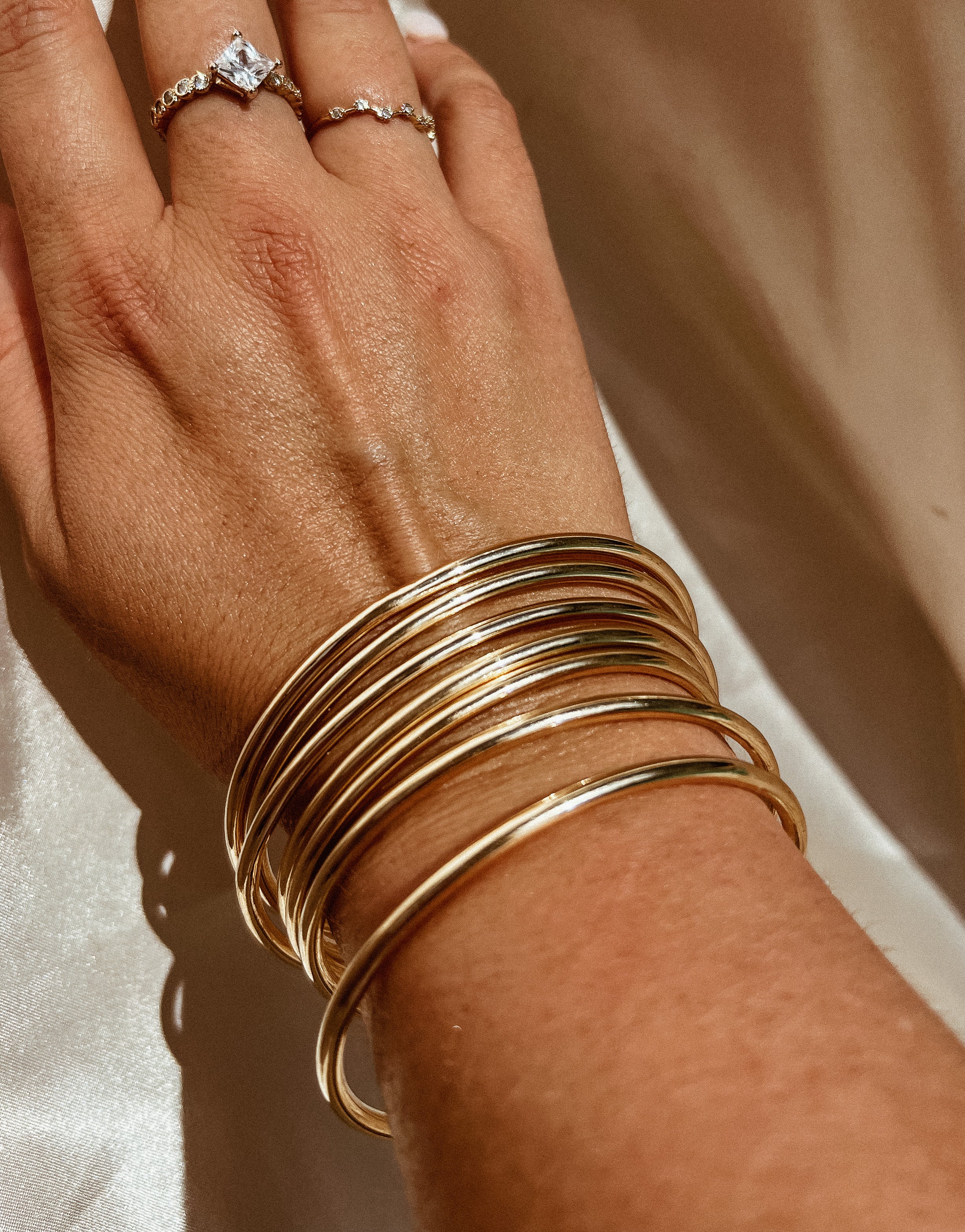 Simple Gold Bangles
