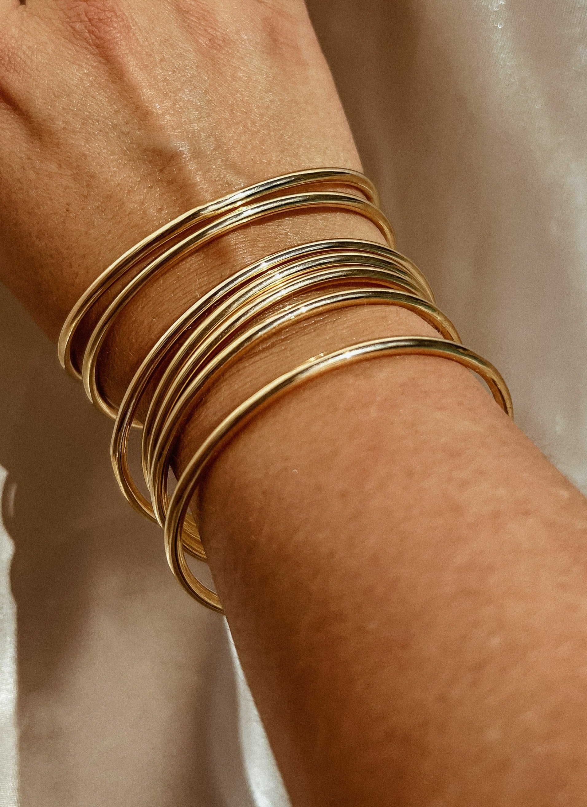 Simple Gold Bangles