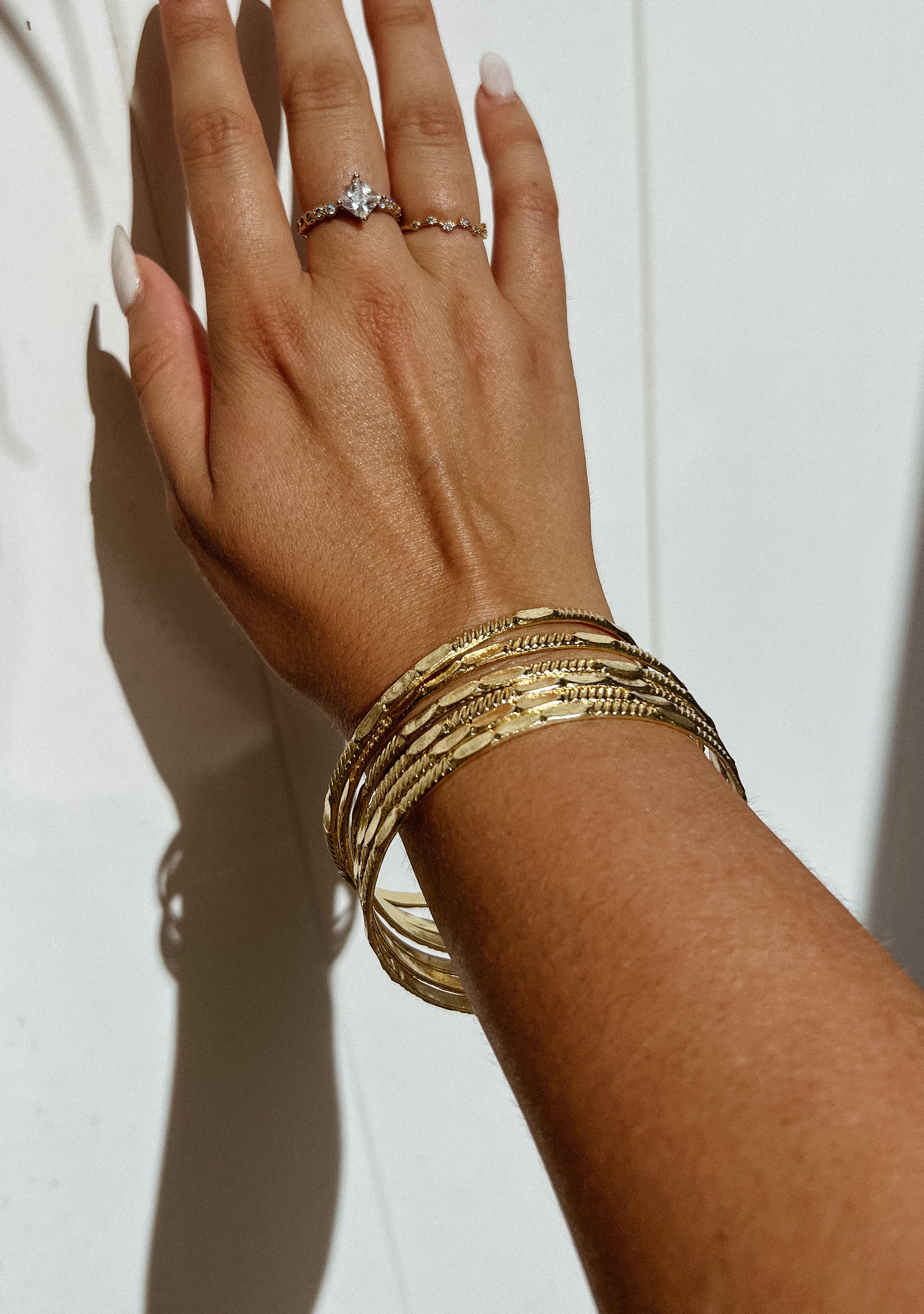 Hammered Goddess Bangles