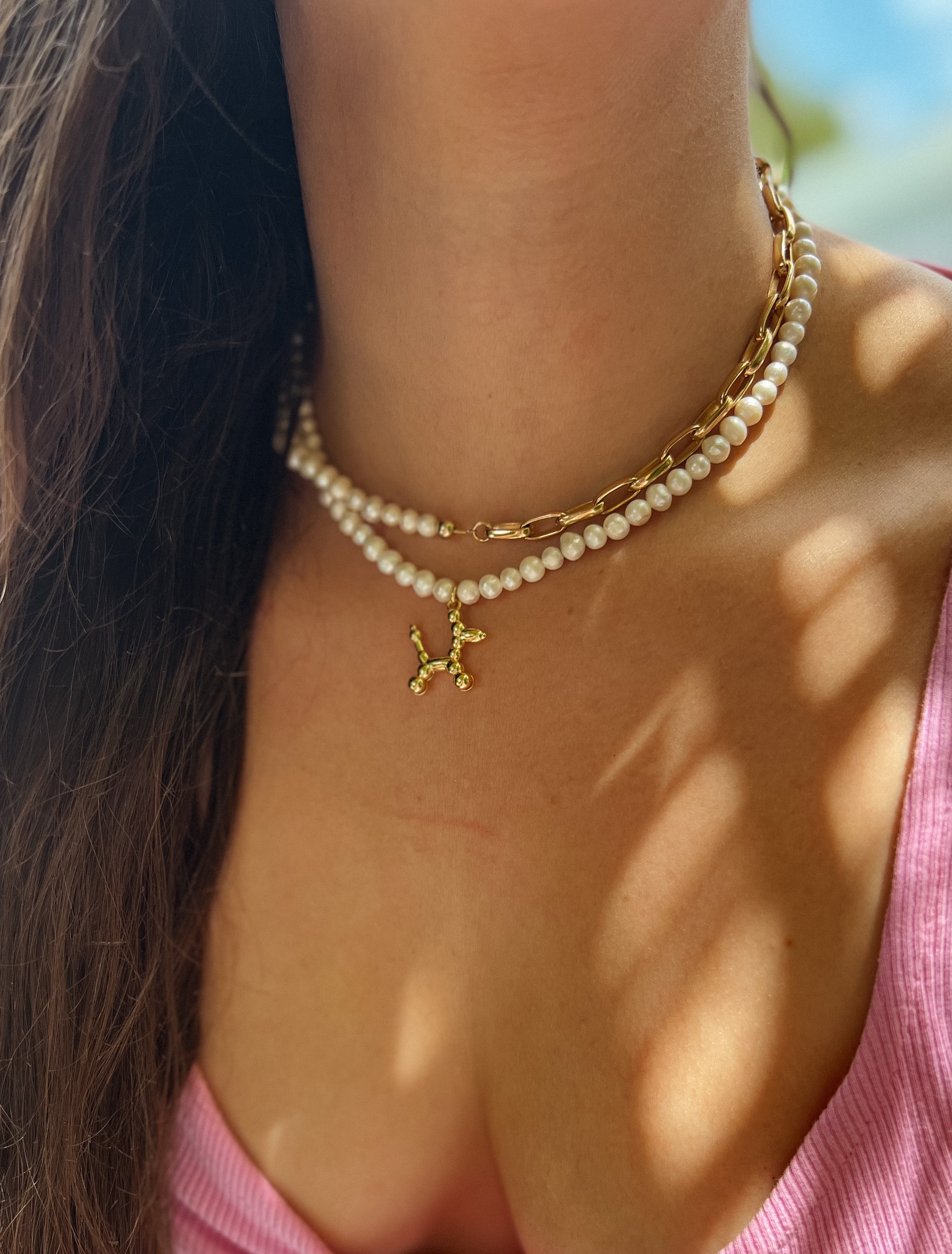 Balloon Dog Pearl Necklace