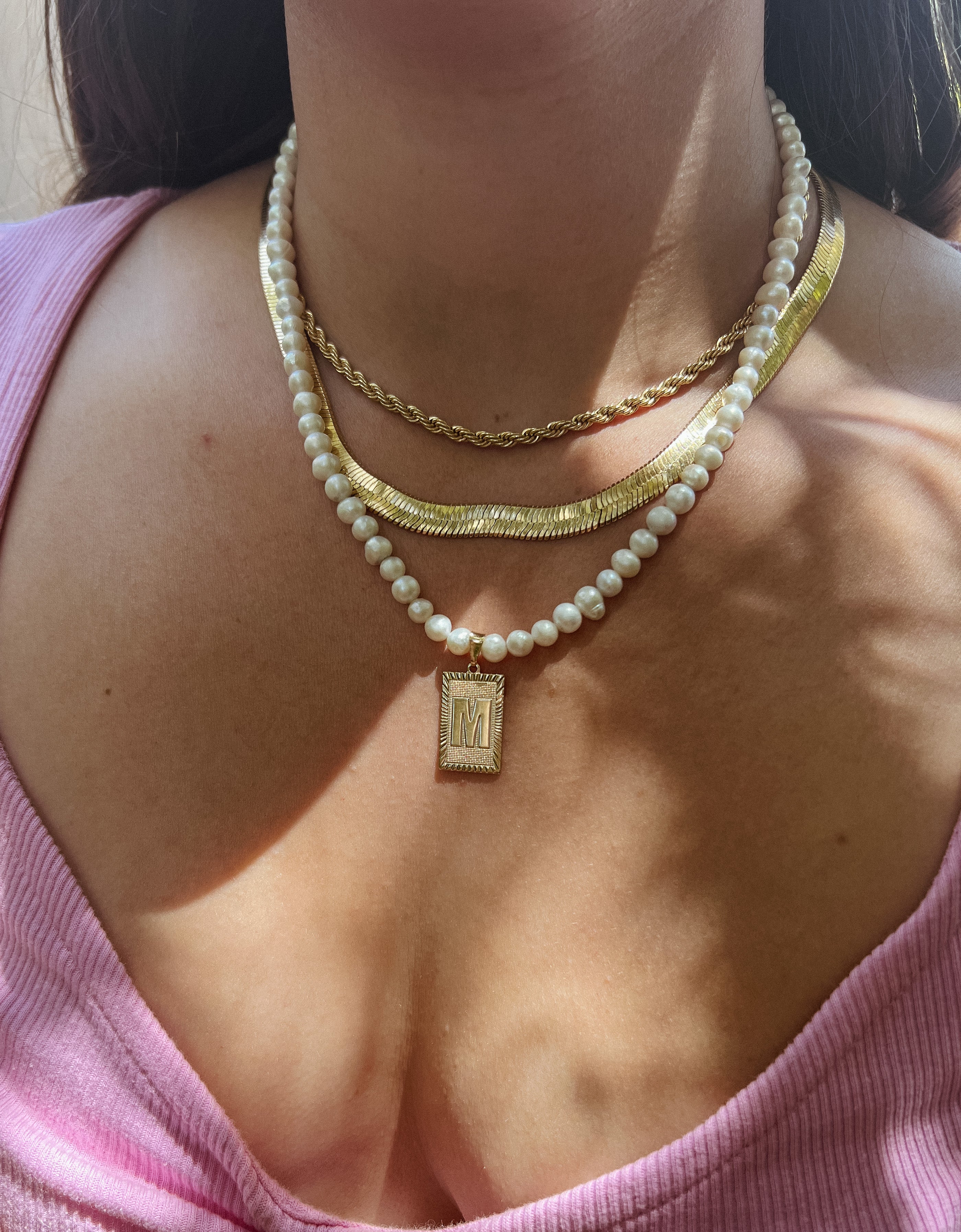 Demetria Initial Necklace