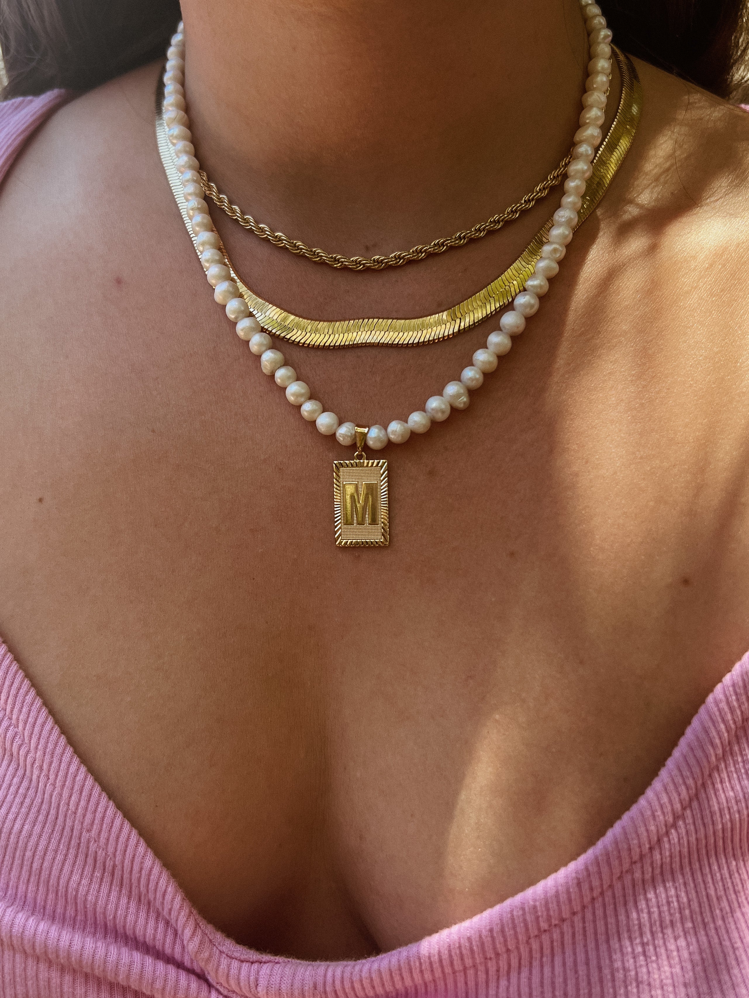Demetria Initial Necklace