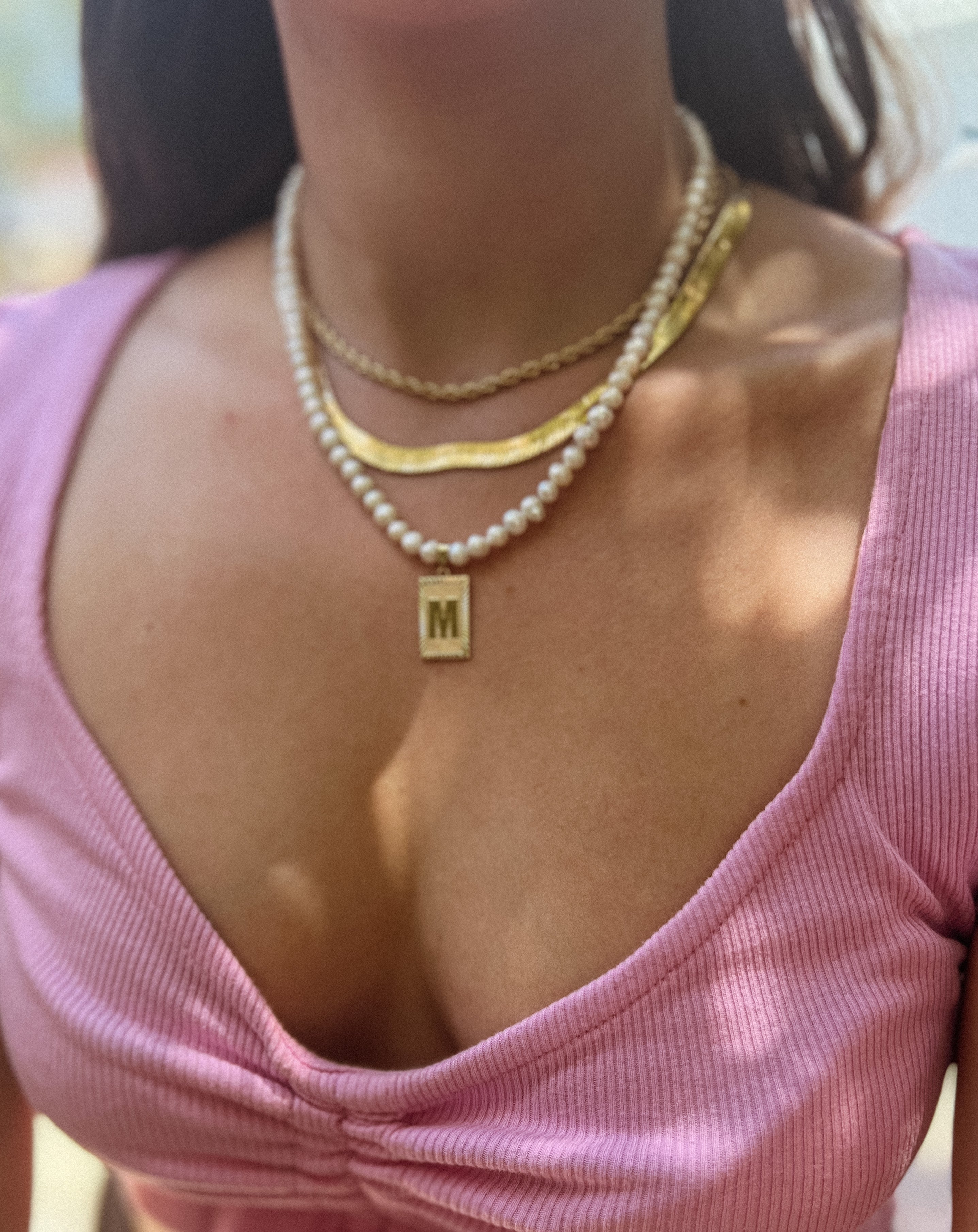Demetria Initial Necklace