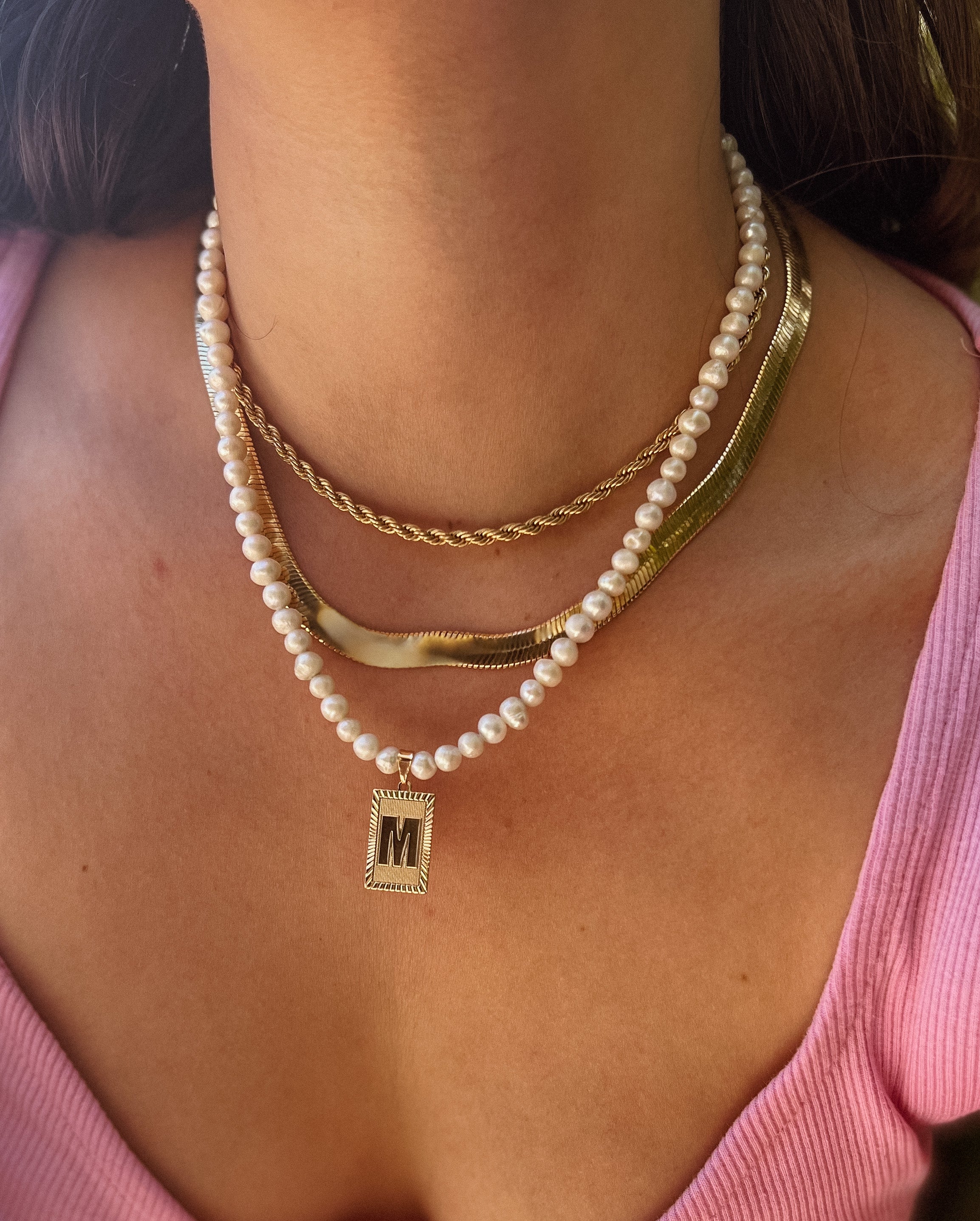 Demetria Initial Necklace