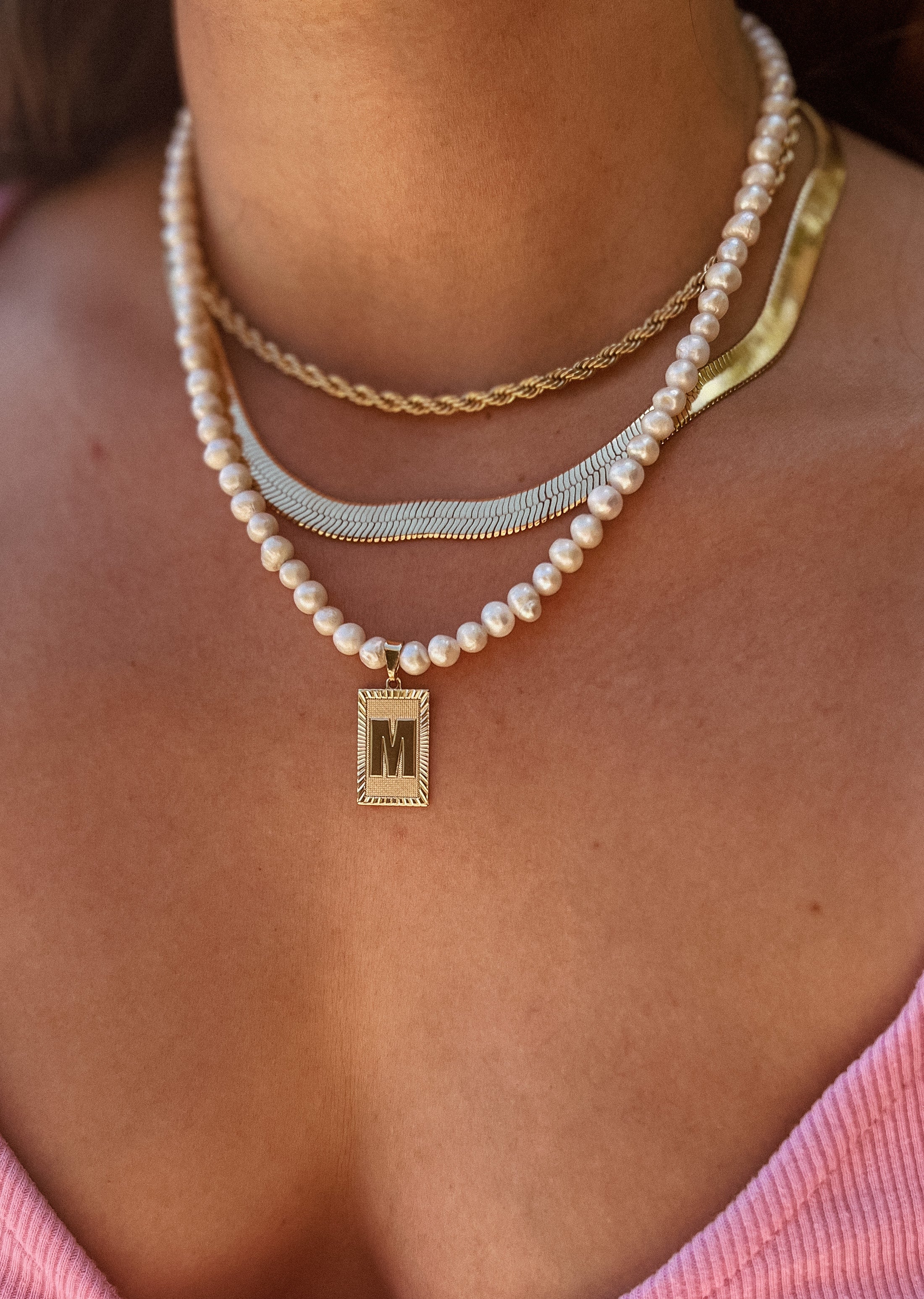 Demetria Initial Necklace