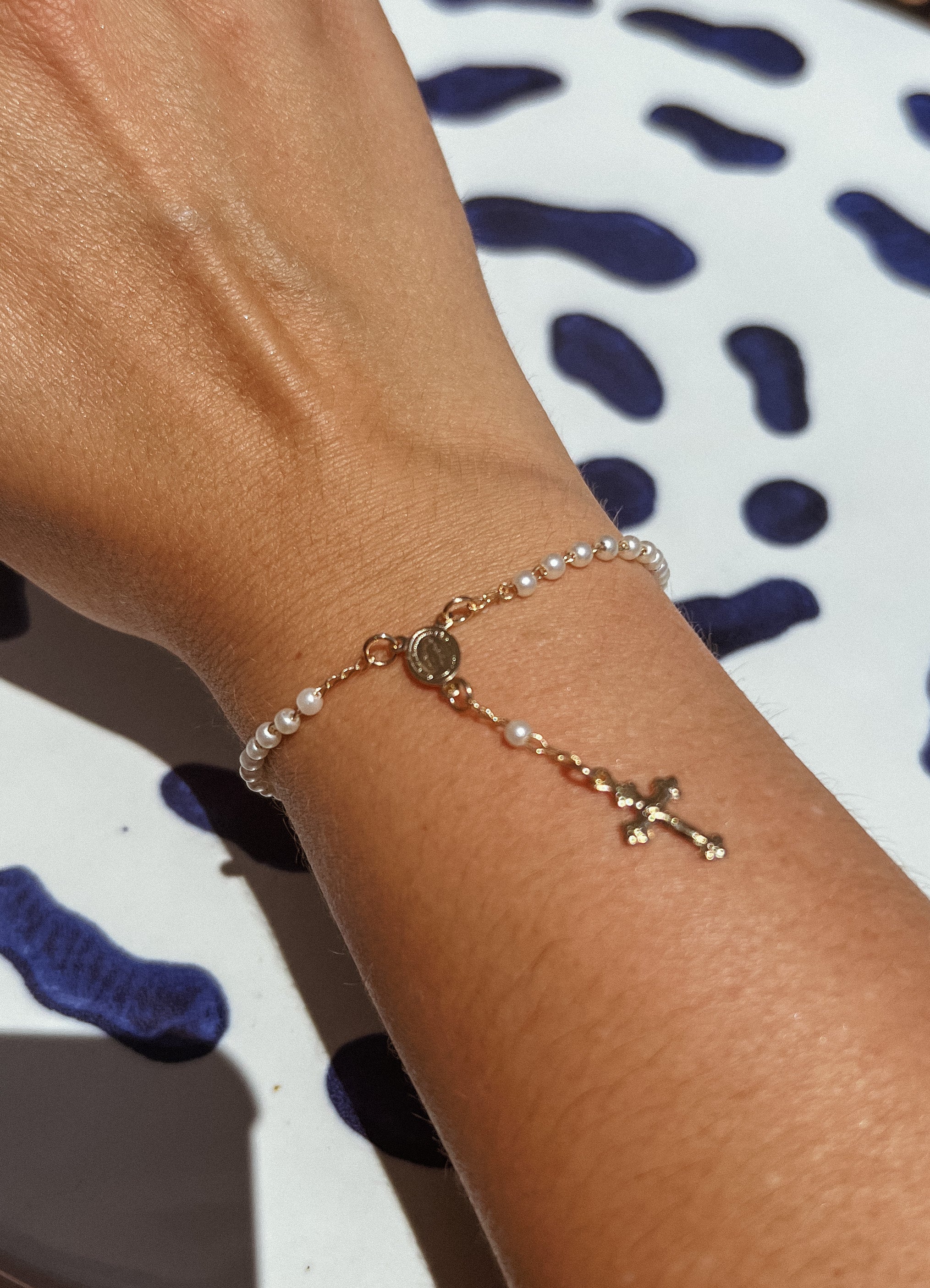 Pearl Rosary Bracelet