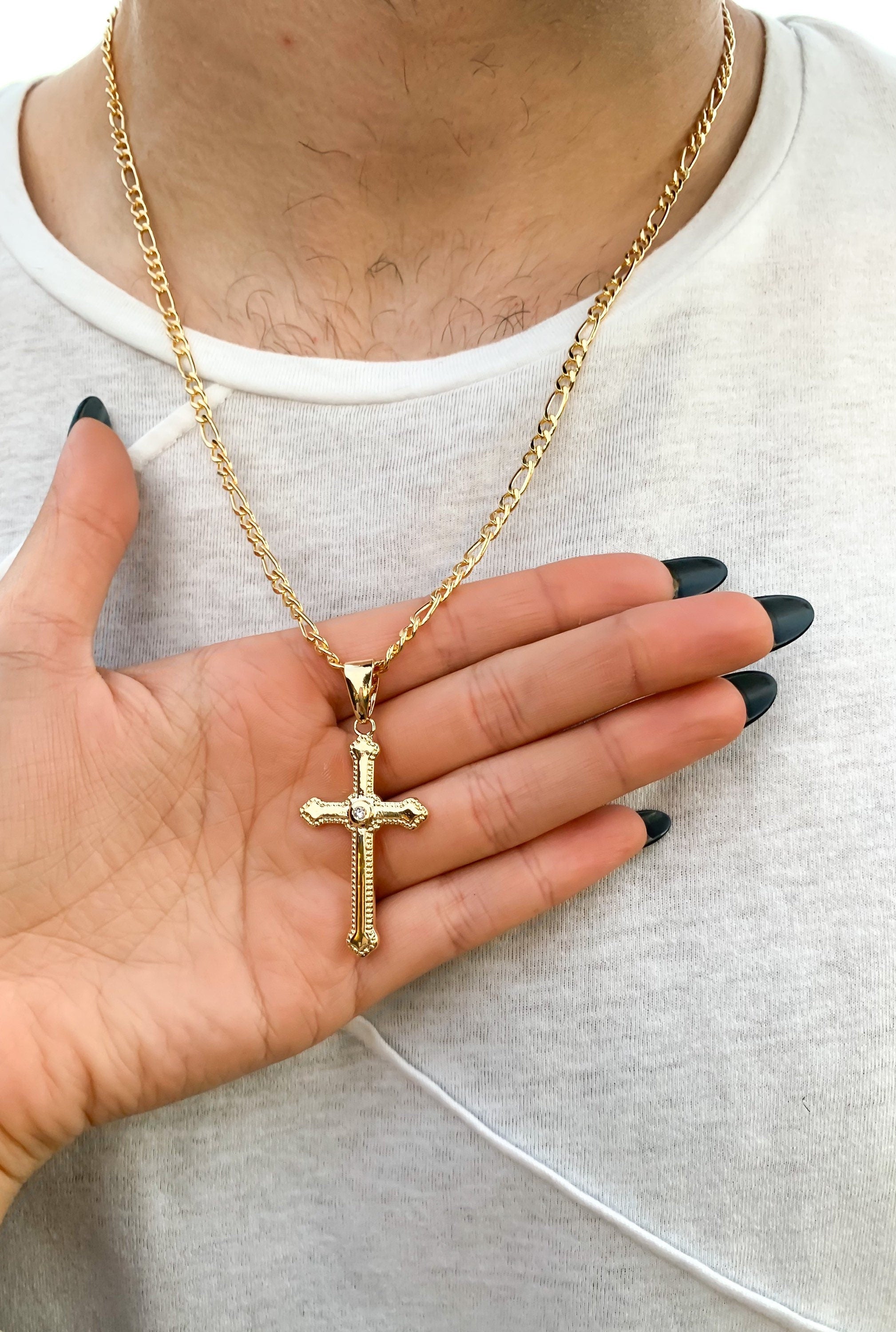 Gold Crucifix Necklace