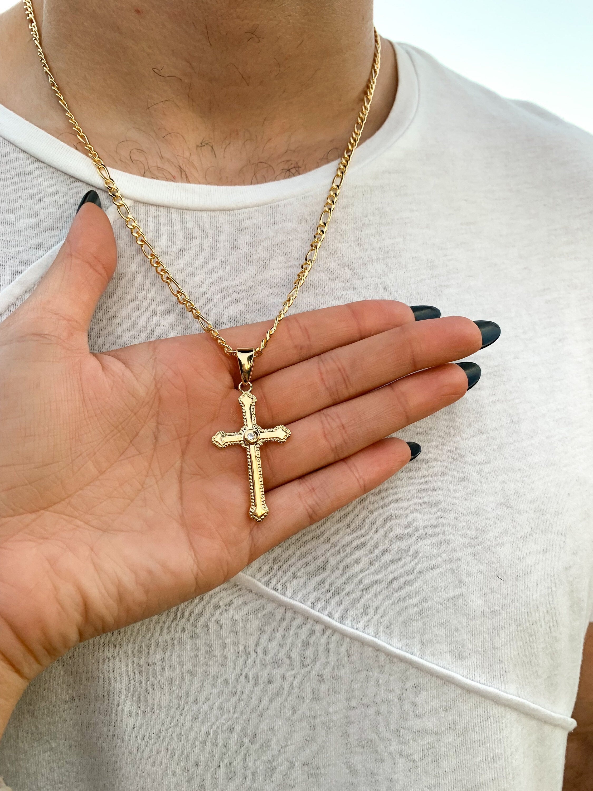 Gold Crucifix Necklace