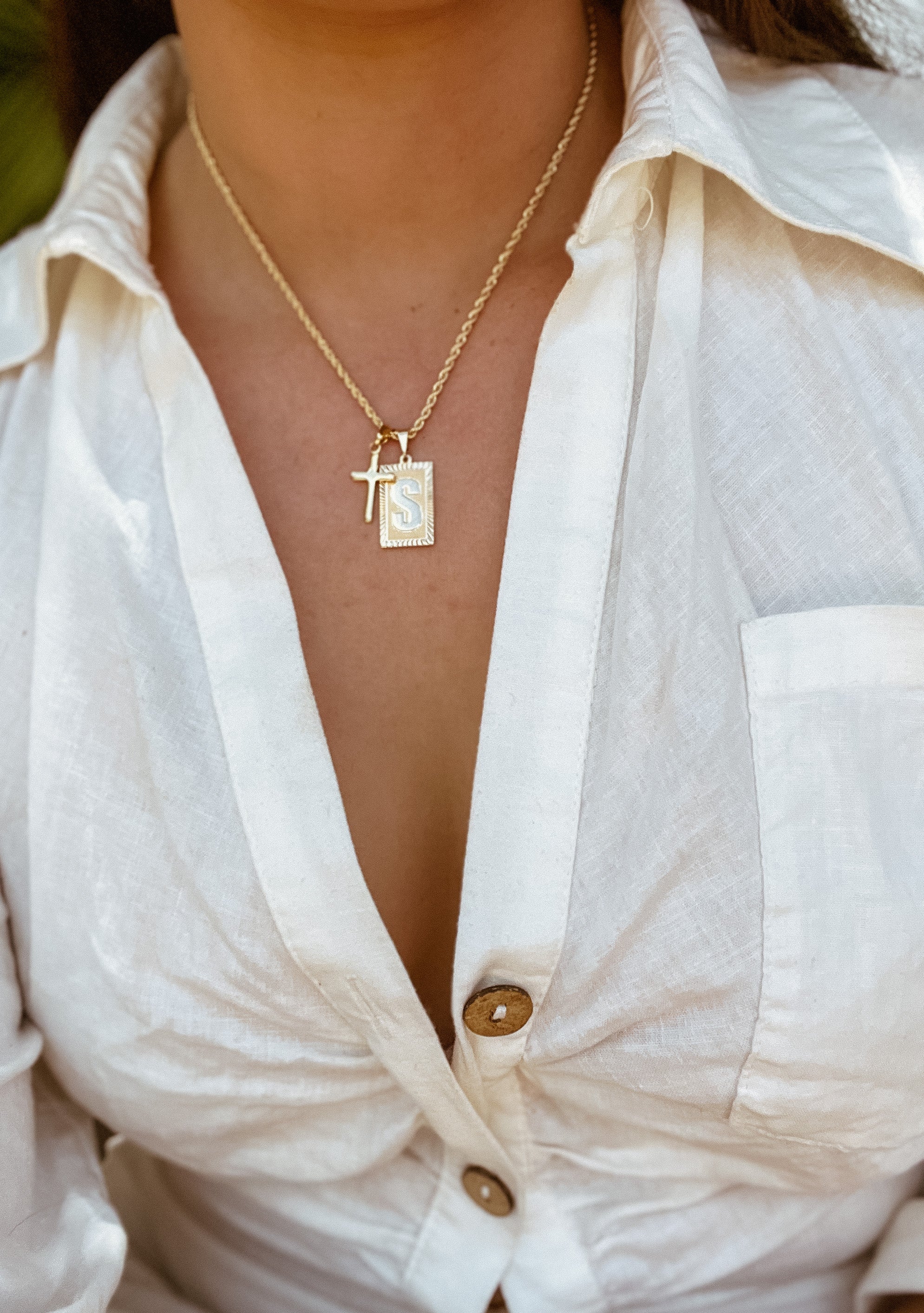 Evangeline Initial Necklace