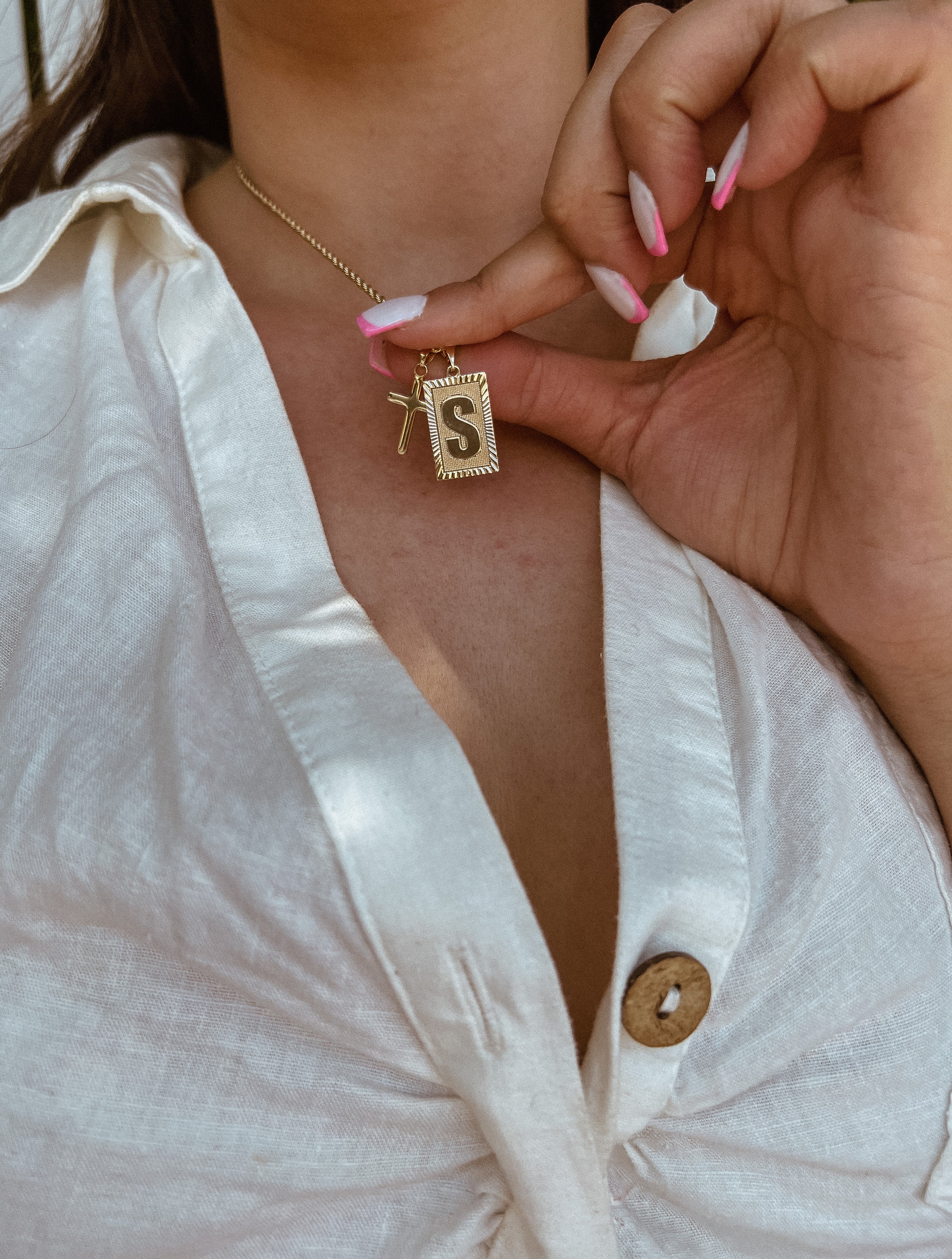 Evangeline Initial Necklace