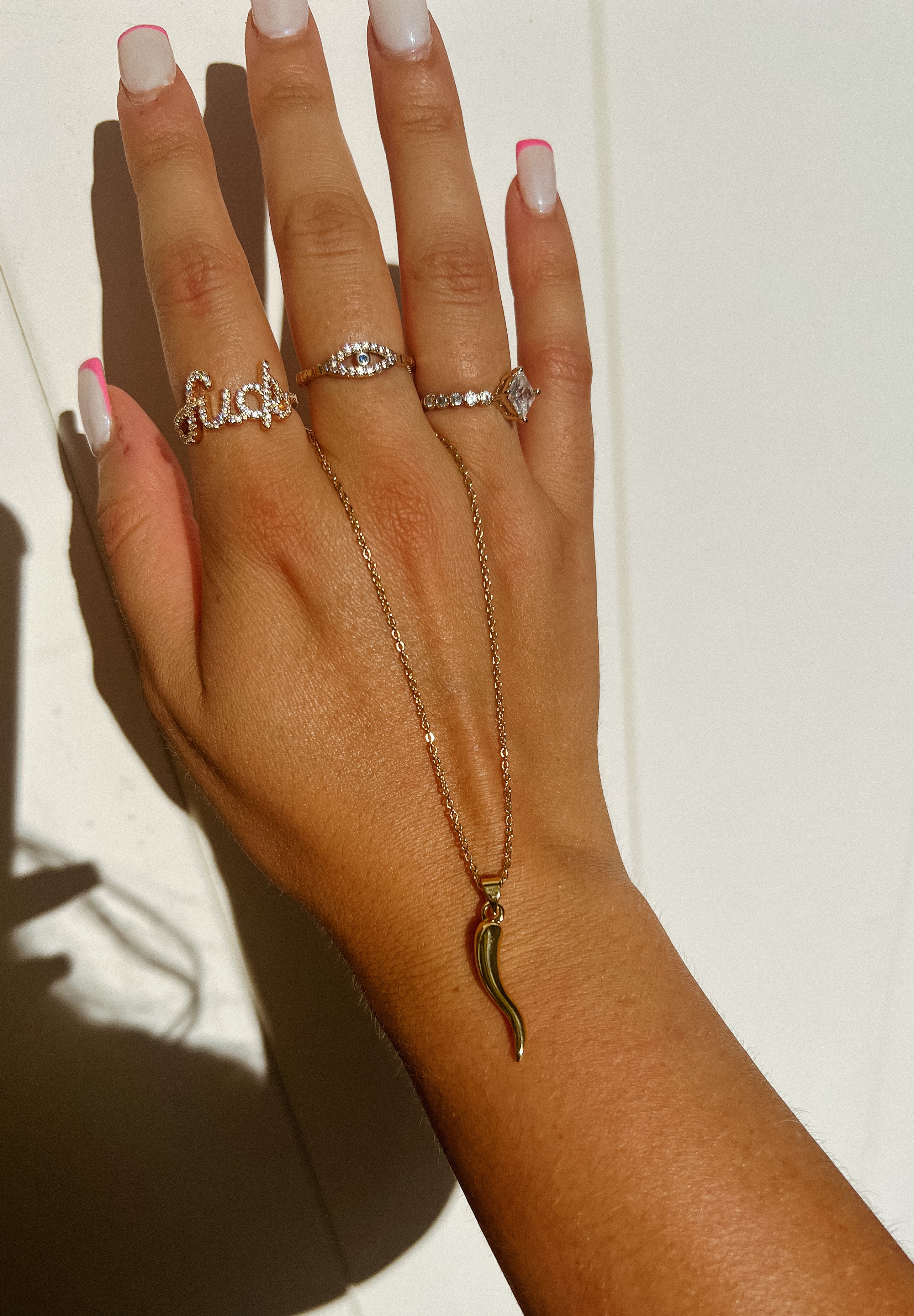 Women's Italian Horn necklace