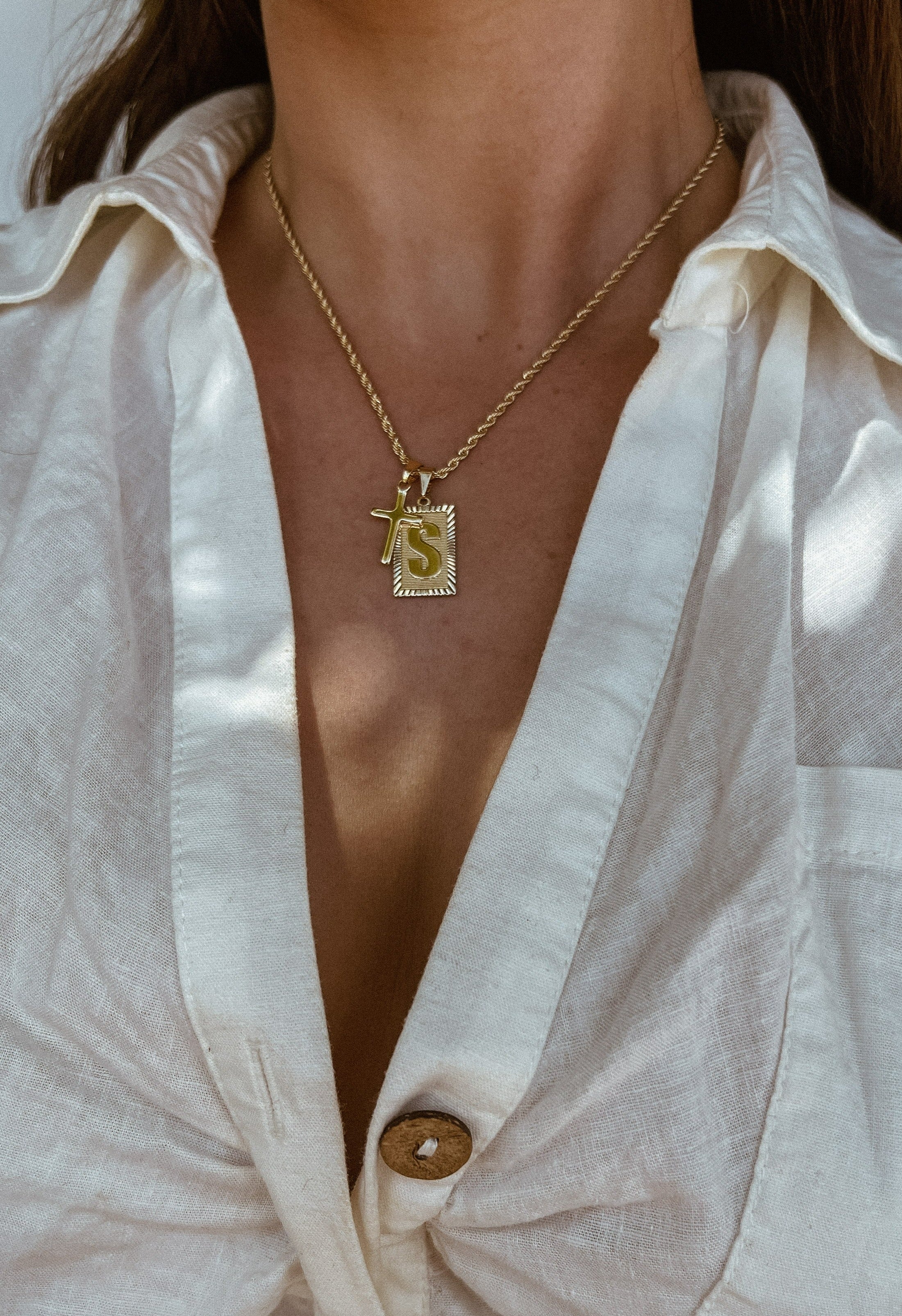 Evangeline Initial Necklace