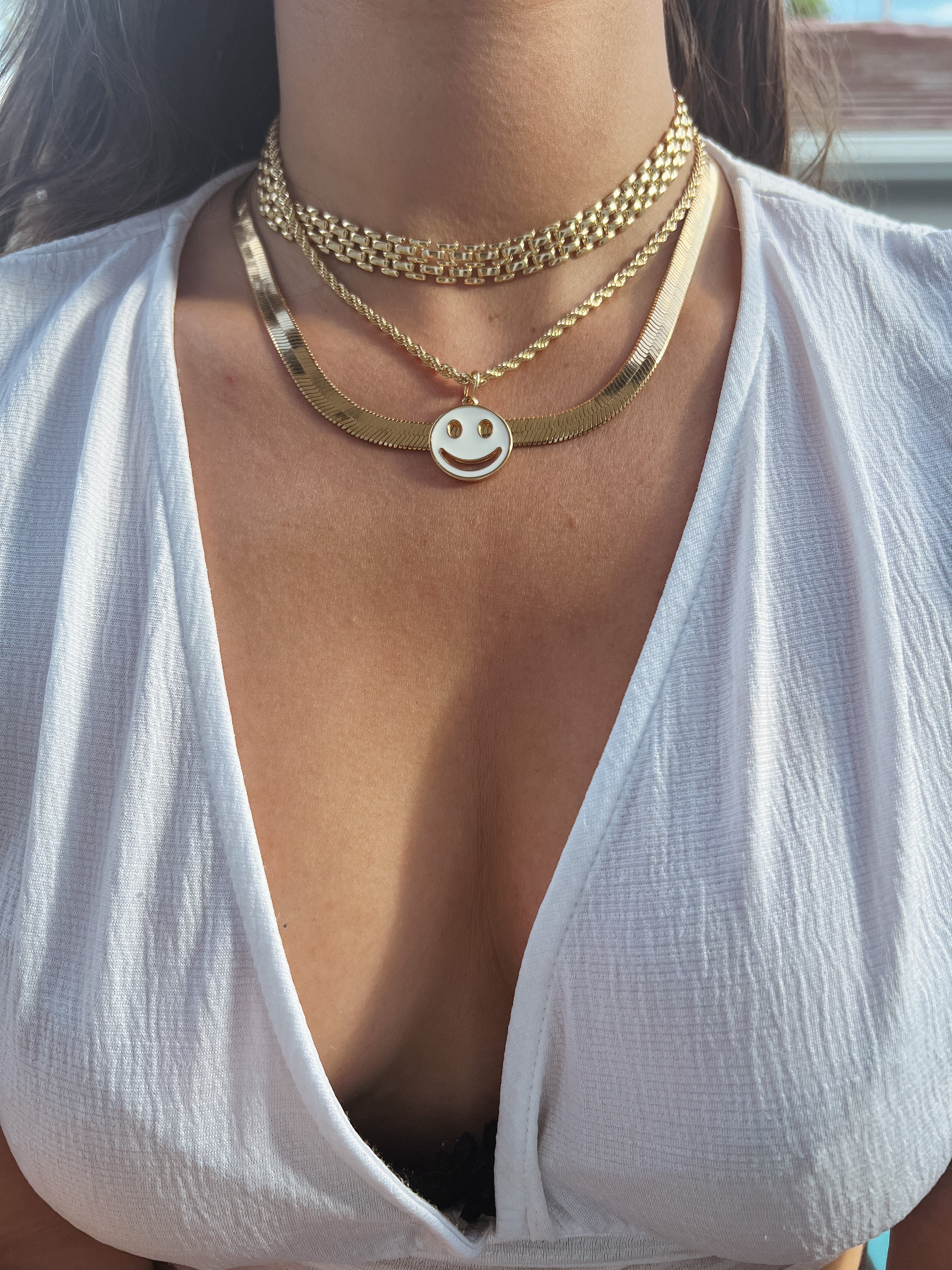 Maya Smiley Necklace