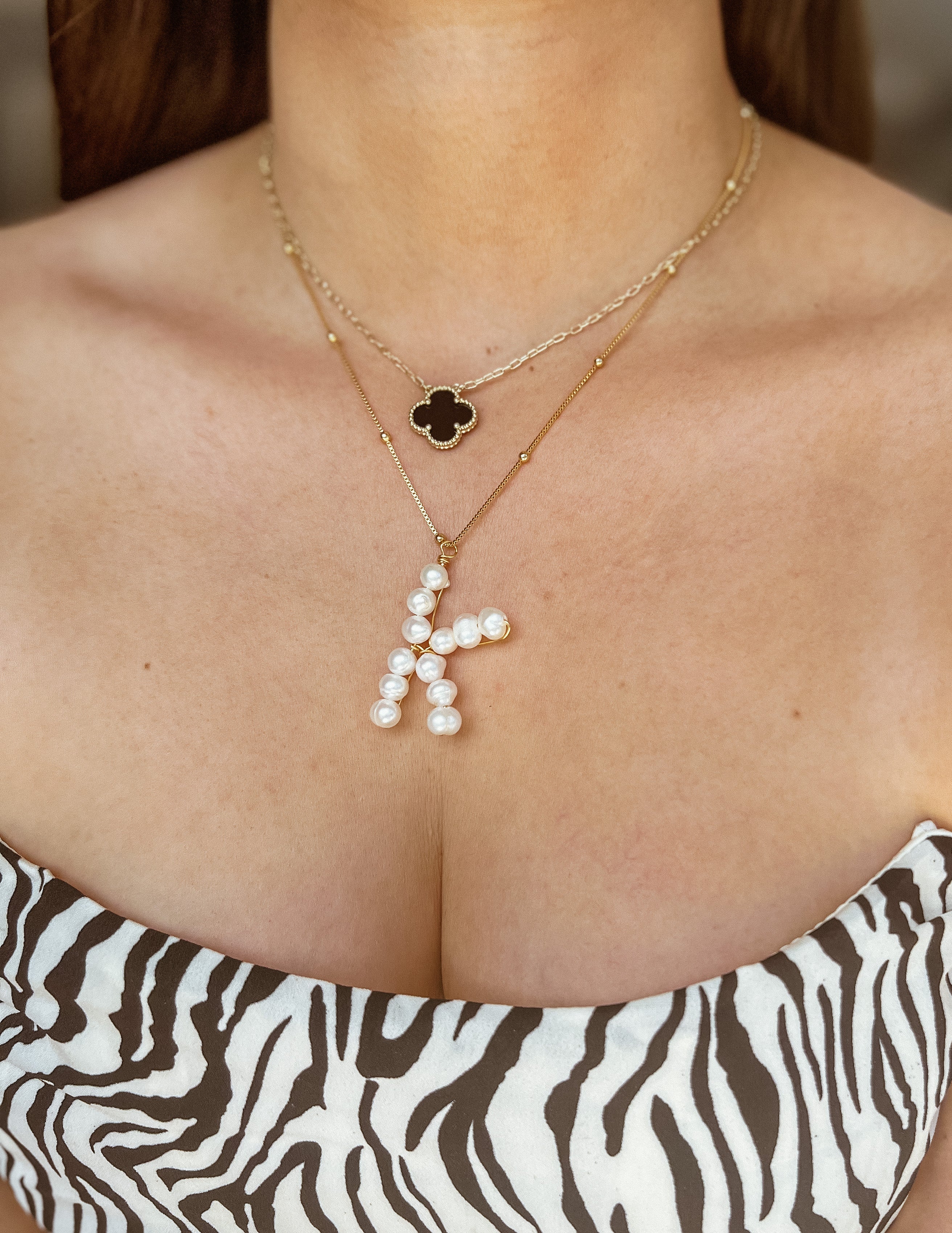 Fedora Initial Necklace